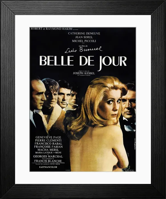Framed Print : BELLE DE JOUR, French poster, Michel Piccoli, Michel Charrel, Francoise Fabian, Pierre Clementi, Catherine Deneuve, Georges Marchal, 1967 Framed Print : BELLE DE JOUR, French poster, Michel Piccoli, Michel Charrel, Francoise Fabian, Pierre Clementi, Catherine Deneuve, Georges Marchal, 1967