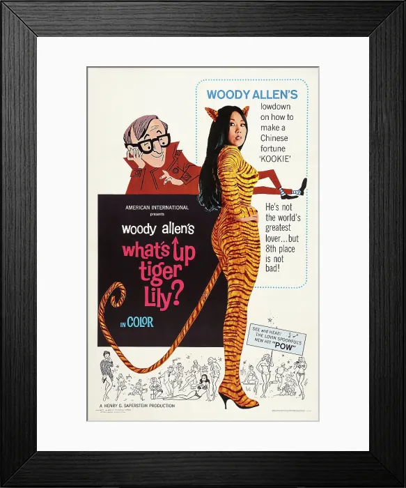 Framed Print : WHAT'S UP, TIGER LILY?, US poster art, left: Woody Allen, 1966