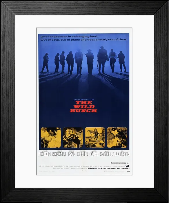 Framed Print : THE WILD BUNCH, US poster art, 1969 Framed Print : THE WILD BUNCH, US poster art, 1969