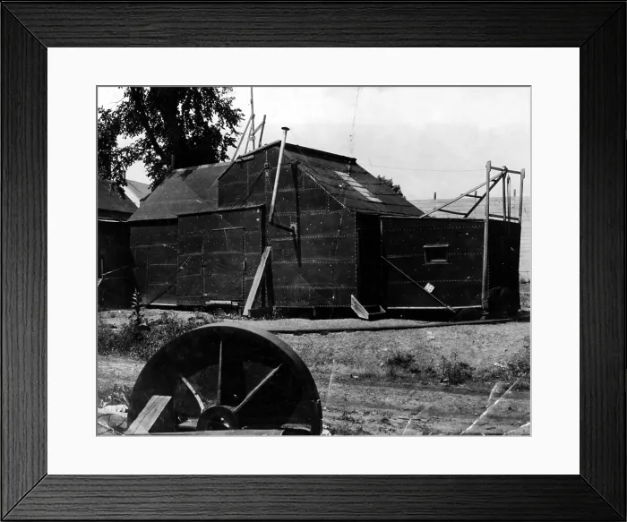 Framed Print : Edison's 'Black Maria' studio first opened in 1893. Courtesy: CSU Archives  /  Everett Collection