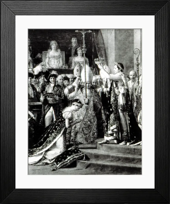 Framed Print : Napoleon Bonaparte (1769-1821)Crowning Josephine Empress of France, 12 / 2 / 1804. Detail from David painting. Courtesy: CSU Archives  /  Everett Collection