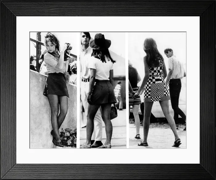 Framed Print : Women wearing miniskirts and minidresses at the Indianapolis Motor Speedway, May 30, 1969. Courtesy: CSU Archives / Everett Collection