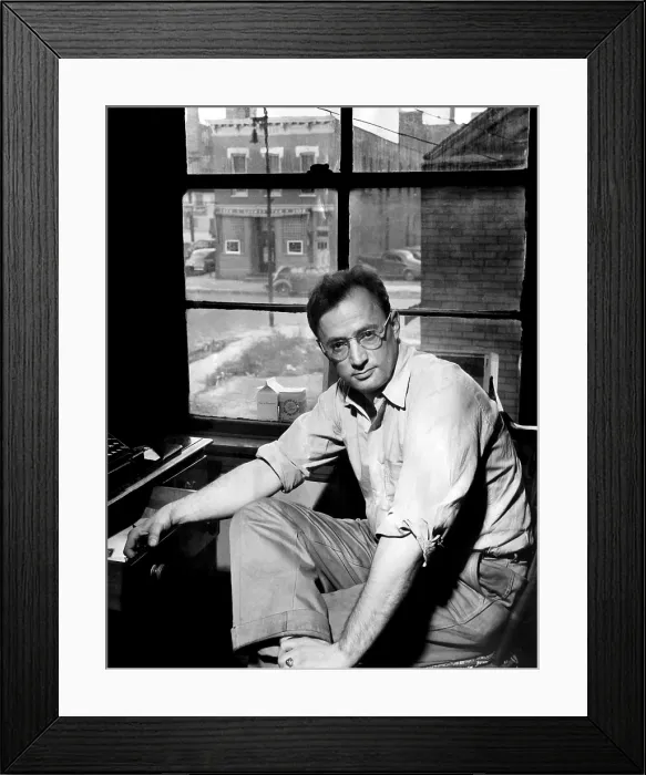 Framed Print : Author Nelson Algren, 1949. Courtesy: CSU Archives / Everett Collection Framed Print : Author Nelson Algren, 1949. Courtesy: CSU Archives / Everett Collection