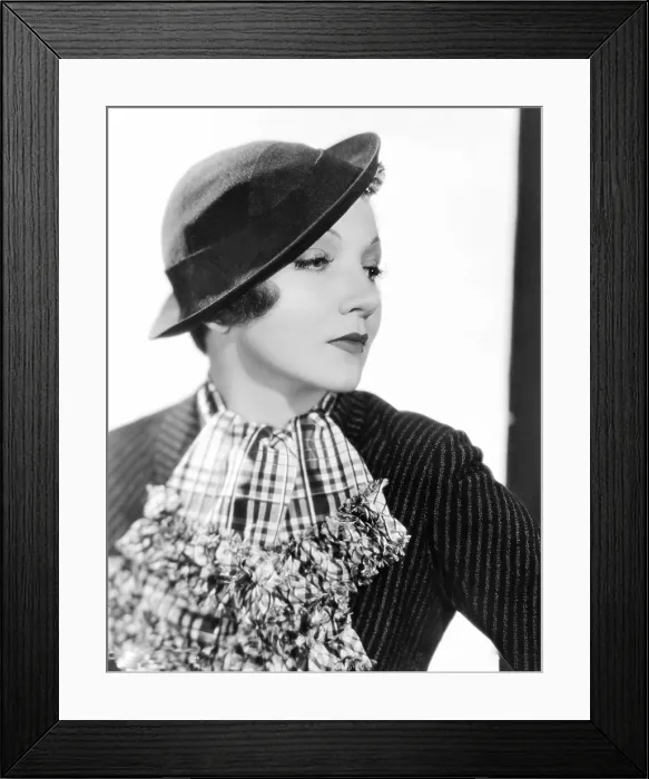 Framed Print : Claudette Colbert, 1934