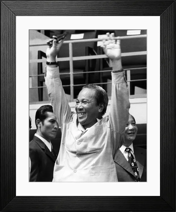 Framed Print : President of South Vietnam Nguyen Van Thieu, (1923-2001), during a rally in Saigon, 1972.. Courtesy: CSU Archives / Everett Collection Framed Print : President of South Vietnam Nguyen Van Thieu, (1923-2001), during a rally in Saigon, 1972.. Courtesy: CSU Archives / Everett Collection