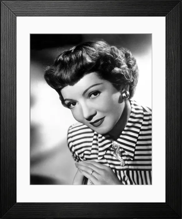 Framed Print : Claudette Colbert, portrait, 1940s