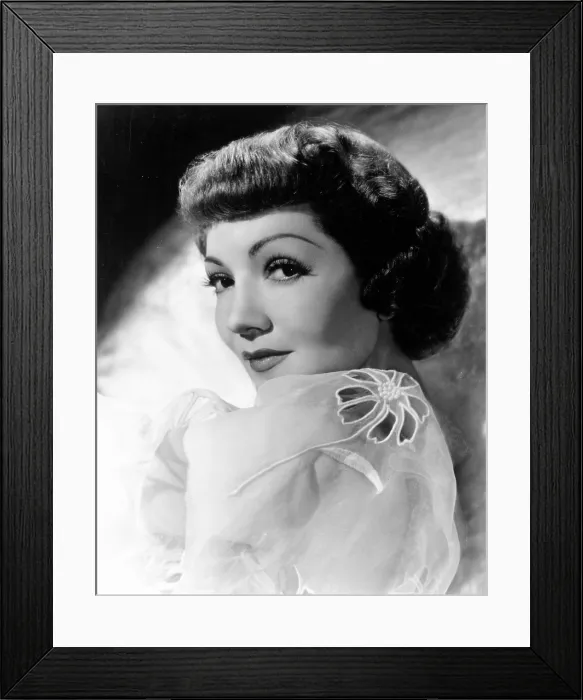 Framed Print : Claudette Colbert, ca. 1950