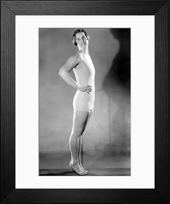 Framed Print : Portrait of swimmer Gertrude Ederle, the first woman to swim the English Channel in 1926, Courtesy CSU Archives / Everett Collection Framed Print : Portrait of swimmer Gertrude Ederle, the first woman to swim the English Channel in 1926, Courtesy CSU Archives / Everett Collection