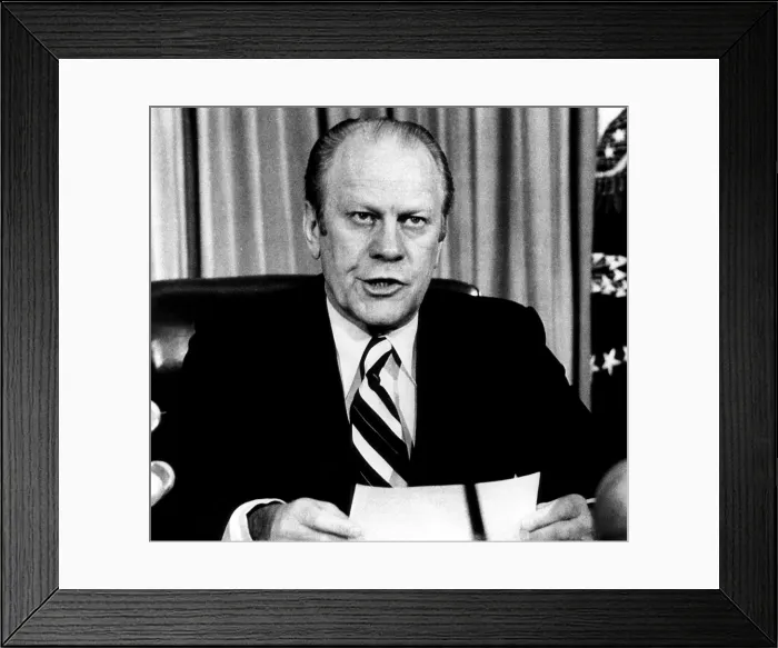 Framed Print : President Gerald Ford, March 4, 1975. Courtesy: CSU Archives / Everett Collection