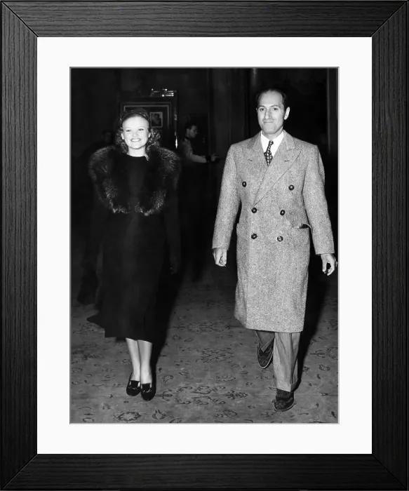 Framed Print : Actress Simone Simon and Composer George Gershwin, ca. 1936. Courtesy: CSU Archives / Everett Collection