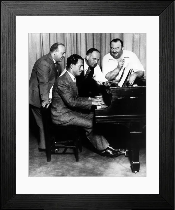 Framed Print : Composer George Gershwin at the piano, ca. 1930. Courtesy: CSU Archives / Everett Collection