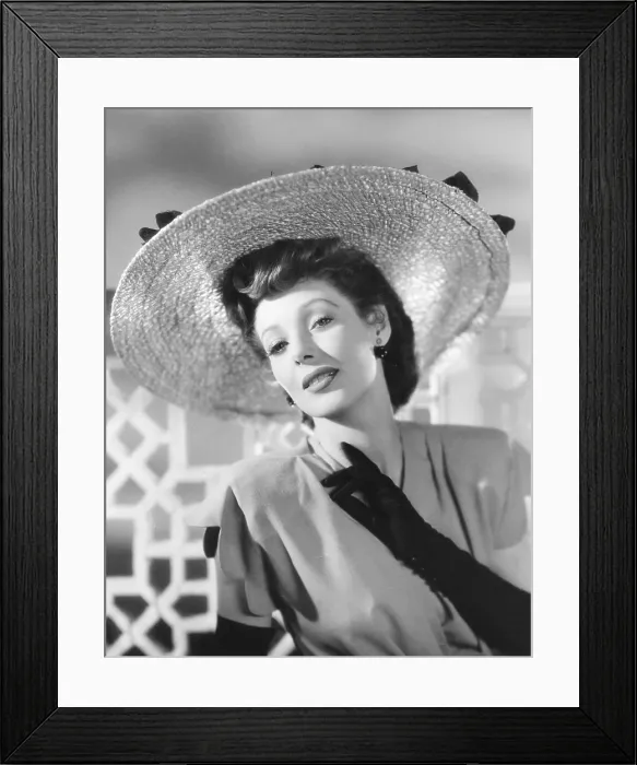 Framed Print : Loretta Young in Universal studio portrait, 1943