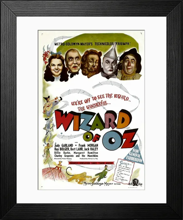 Framed Print : THE WIZARD OF OZ, from left: Judy Garland, Frank Morgan, Bert Lahr, Jack Haley, Ray Bolger on Australian poster art, 1939 Framed Print : THE WIZARD OF OZ, from left: Judy Garland, Frank Morgan, Bert Lahr, Jack Haley, Ray Bolger on Australian poster art, 1939