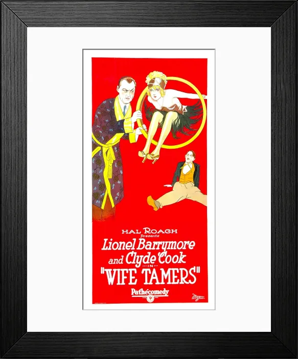 Framed Print : WIFE TAMERS, left: Lionel Barrymore, bottom right: Clyde Cook, 1926 Framed Print : WIFE TAMERS, left: Lionel Barrymore, bottom right: Clyde Cook, 1926