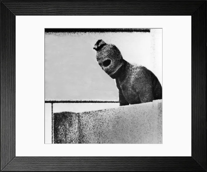 Framed Print : 1972 Olympics, Terrorist from Black September, Olympic Village, Munich, Germany. 09-05-1972.. Courtesy: CSU Archives  /  Everett Collection