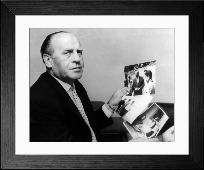 Framed Print : Oskar Schindler, Frankfurt, Germany, 1963. Courtesy: CSU Archives / Everett Collection Framed Print : Oskar Schindler, Frankfurt, Germany, 1963. Courtesy: CSU Archives / Everett Collection