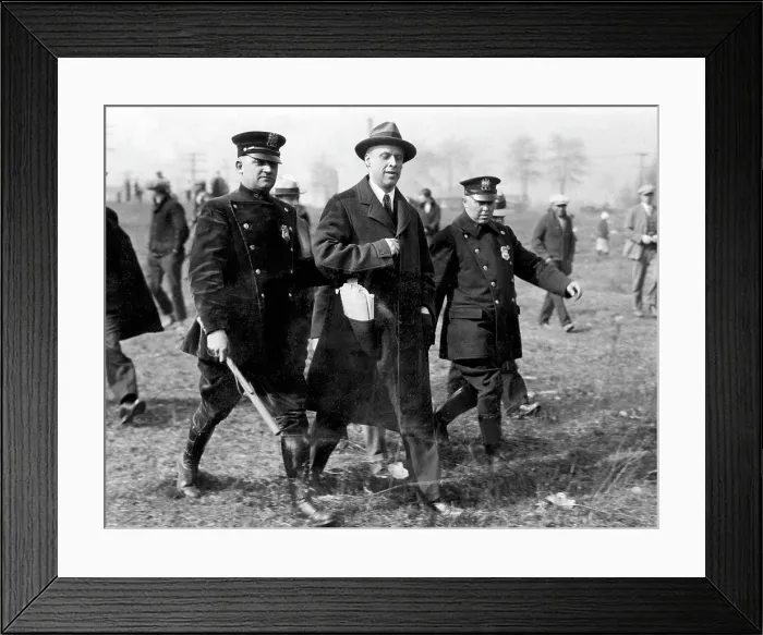 Framed Print : American socialist Norman Thomas (center), being arrested for picketing with strikers in New Jersey, 1926.. Courtesy: CSU Archives  /  Everett Collection