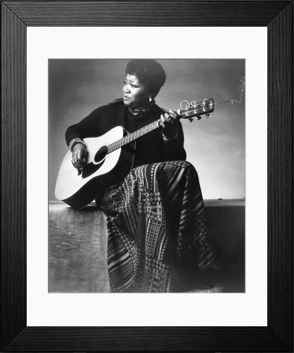 Framed Print : Folk singer Odetta, c. 1960's