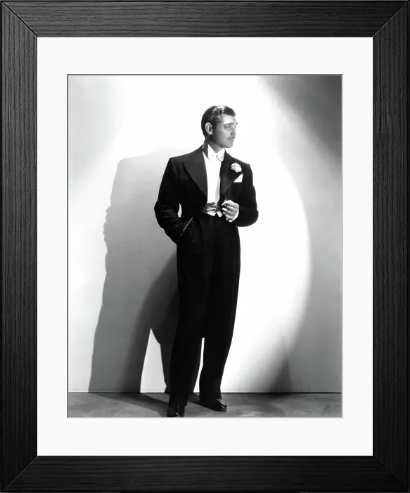 Framed Print : CLARK GABLE, 1 / 17 / 35