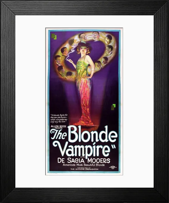 Framed Print : THE BLONDE VAMPIRE, De Sacia Mooers, 1922 Framed Print : THE BLONDE VAMPIRE, De Sacia Mooers, 1922