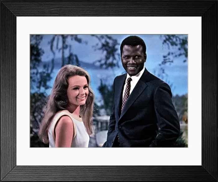 Framed Print : GUESS WHO'S COMING TO DINNER, Katharine Houghton, Sidney Poitier, 1967