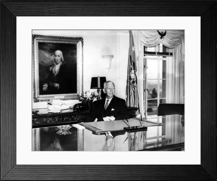 Framed Print : General George C. Marshall as Secretary of Defense 9 / 21 / 50. Courtesy: CSU Archives  /  Everett Collection