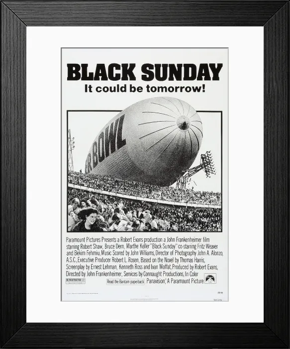 Framed Print : BLACK SUNDAY, US poster, 1977