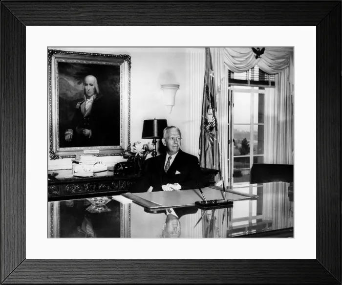 Framed Print : Secretary of Defense General George C. Marshall, at his desk in the Pentagon, Washington D.C. September 21, 1950.. Courtesy: CSU Archives / Everett Collection Framed Print : Secretary of Defense General George C. Marshall, at his desk in the Pentagon, Washington D.C. September 21, 1950.. Courtesy: CSU Archives / Everett Collection