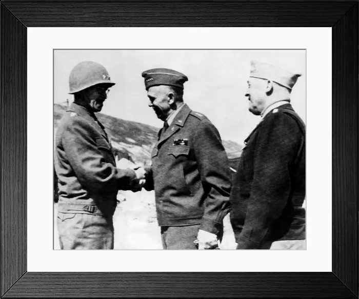 Framed Print : U.S. Army Field Commander General Omar Bradley, General George C. Marshall, Air Force chief General Henry Arnold, France, 1944.. Courtesy: CSU Archives / Everett Collection Framed Print : U.S. Army Field Commander General Omar Bradley, General George C. Marshall, Air Force chief General Henry Arnold, France, 1944.. Courtesy: CSU Archives / Everett Collection