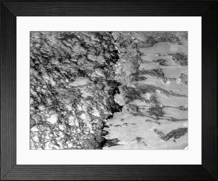 Framed Print : Oil washing up on the shores of Lake Erie, ca. early-1960s. Courtesy: CSU Archives  /  Everett Collection