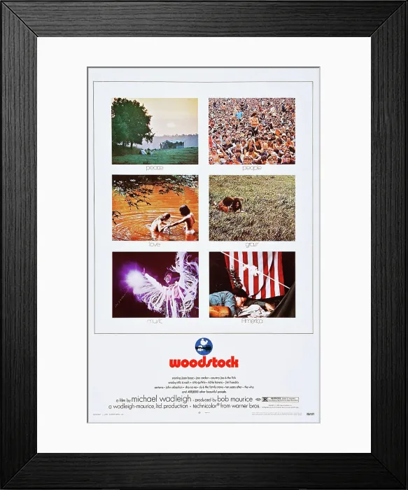 Framed Print : WOODSTOCK, US poster art, 1970 Framed Print : WOODSTOCK, US poster art, 1970