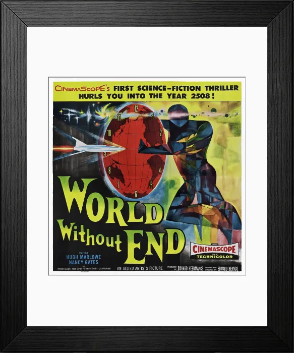 Framed Print : WORLD WITHOUT END, poster art, 1956