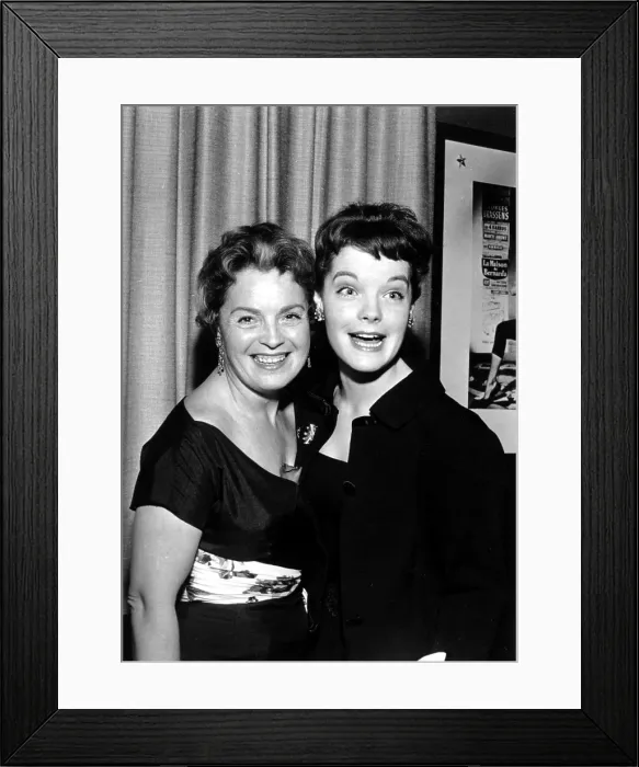 Framed Print : Romy Schneider with her mother Magda, 1958. Courtesy: CSU Archives  /  Everett Collection