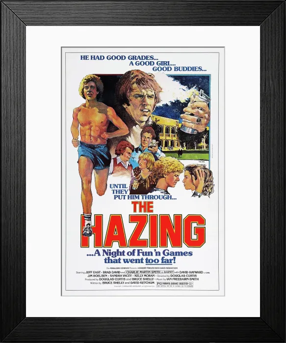 Framed Print : THE HAZING, US poster art, Jeff East (left), 1977
