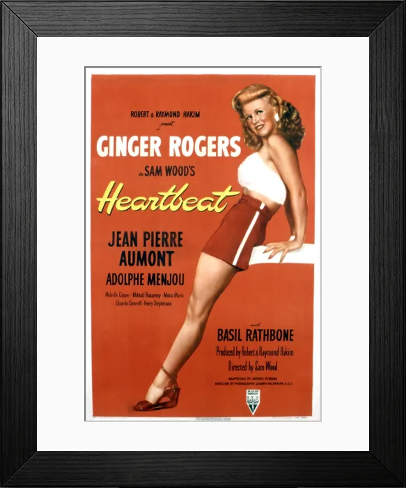Framed Print : HEARTBEAT, Ginger Rogers, 1946