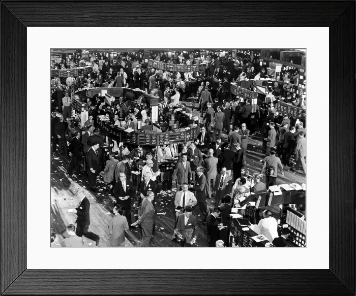 Framed Print : The New York Stock Exchange, New York City, circa 1964. Courtesy: CSU Archives / Everett Collection Framed Print : The New York Stock Exchange, New York City, circa 1964. Courtesy: CSU Archives / Everett Collection