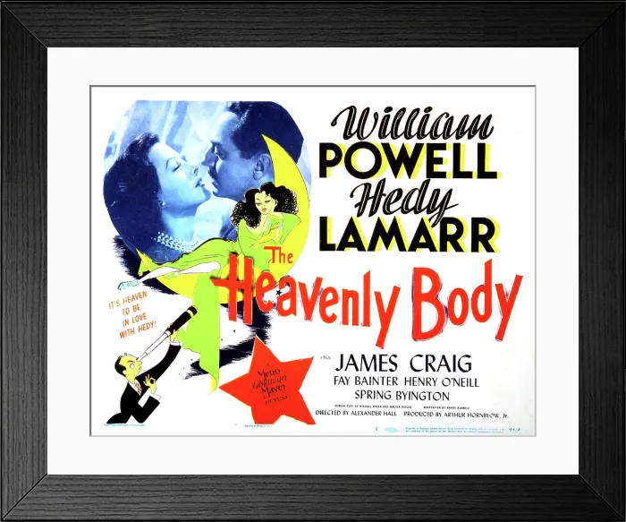 Framed Print : THE HEAVENLY BODY, Hedy Lamarr, William Powell, 1944