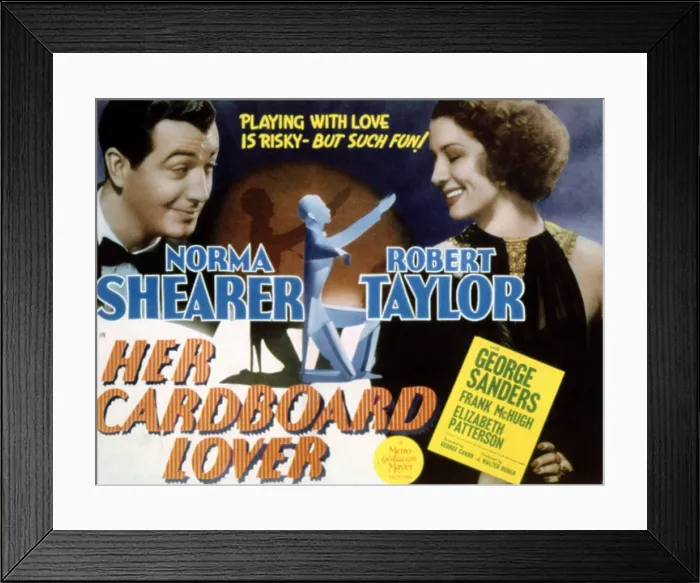 Framed Print : HER CARDBOARD LOVER, Robert Taylor, Norma Shearer, 1942
