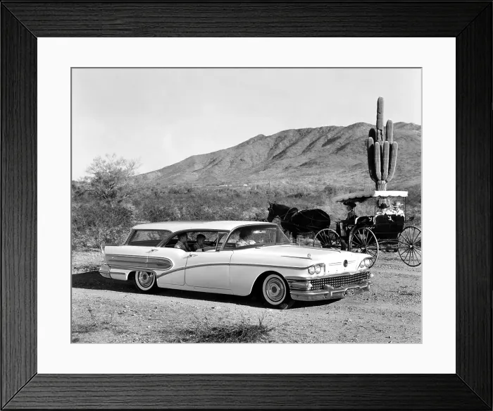 Framed Print : Station Wagon, 1958 Buick Caballero.. Courtesy: CSU Archives  /  Everett Collection