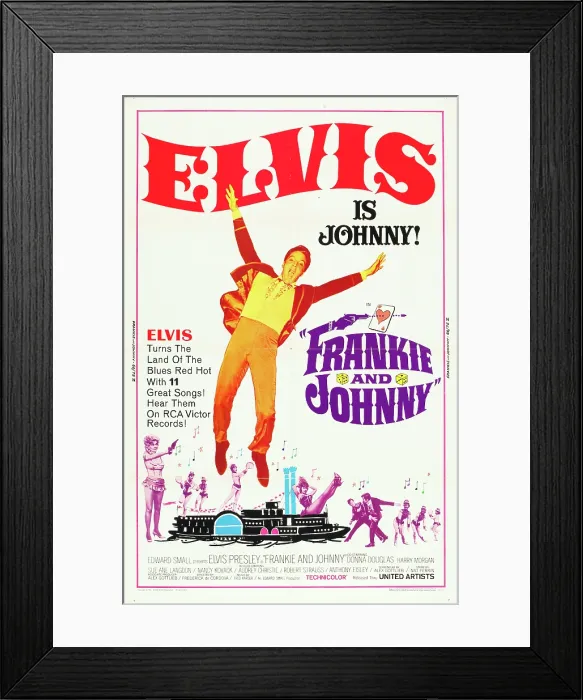 Framed Print : FRANKIE AND JOHNNY, Donna Douglas, Elvis Presley, 1966