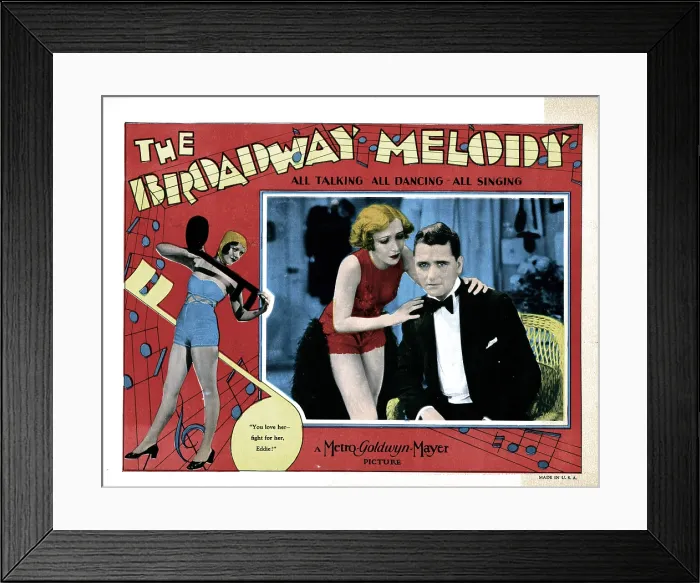 Framed Print : THE BROADWAY MELODY, inset, from left, Bessie Love, Charles King, 1929