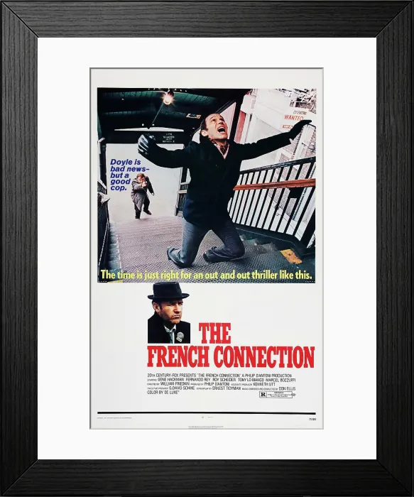Framed Print : THE FRENCH CONNECTION, US poster art, Gene Hackman, Marcel Bozzuffi, 1971 TM and Copyright 20th Century Fox Film Corp. All rights reserved. Courtesy: Everett Collection Framed Print : THE FRENCH CONNECTION, US poster art, Gene Hackman, Marcel Bozzuffi, 1971 TM and Copyright 20th Century Fox Film Corp. All rights reserved. Courtesy: Everett Collection