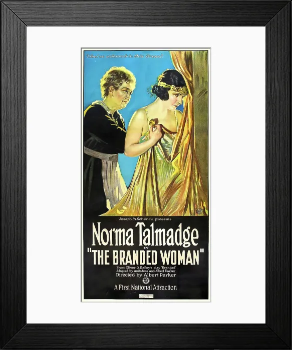 Framed Print : THE BRANDED WOMAN, right: Norma Talmadge, 1920 Framed Print : THE BRANDED WOMAN, right: Norma Talmadge, 1920