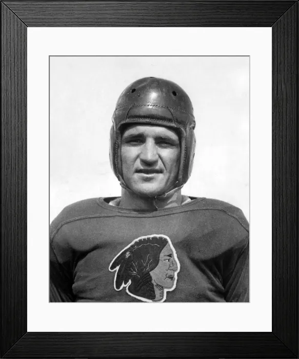 Framed Print : Sammy Baugh, quarterback of the Washington Redskins (1937-1952), c. 1941.. Courtesy: CSU Archives / Everett Collection Framed Print : Sammy Baugh, quarterback of the Washington Redskins (1937-1952), c. 1941.. Courtesy: CSU Archives / Everett Collection