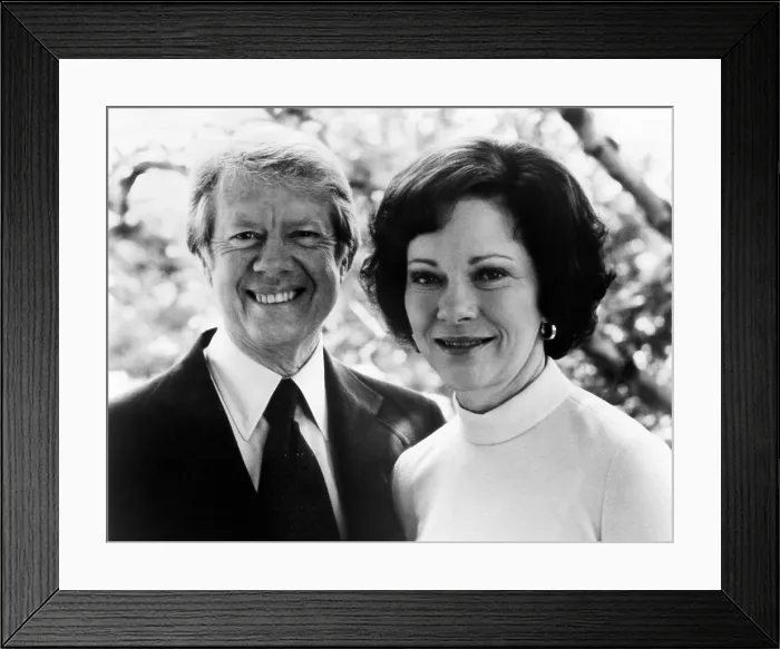 Framed Print : Jimmy Carter and Rosalynn Carter, 1977. Courtesy: CSU Archives / Everett Collection