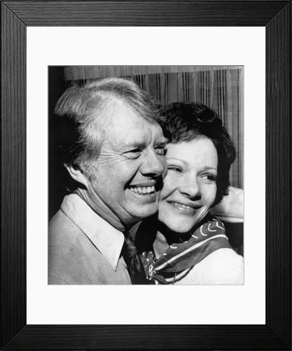 Framed Print : Jimmy Carter and Rosalynn Carter, 1976. Courtesy: CSU Archives / Everett Collection