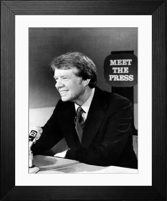 Framed Print : Governor Jimmy Carter, Democratic presidential candidate, 1975. Courtesy: CSU Archives / Everett Collection
