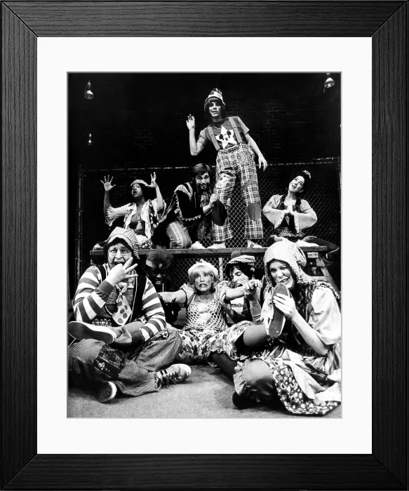 Framed Print : Cast members of the national touring company of GODSPELL'. ca 1970s Courtesy: CSU Archives / Everett Collection