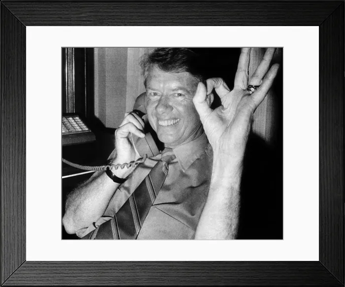 Framed Print : Jimmy Carter during his campaign for governor of Georgia, 1970. Courtesy: CSU Archives / Everett Collection