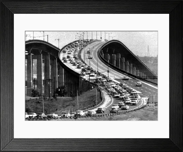 Framed Print : Traffic on the Garden State Parkway, New Jersey, circa 1959. Courtesy: CSU Archives / Everett Collection